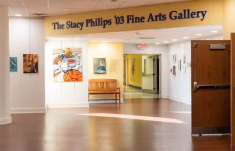 Entrance to the fine arts gallery inside HRA