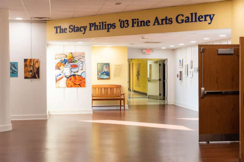 Entrance to the fine arts gallery inside HRA