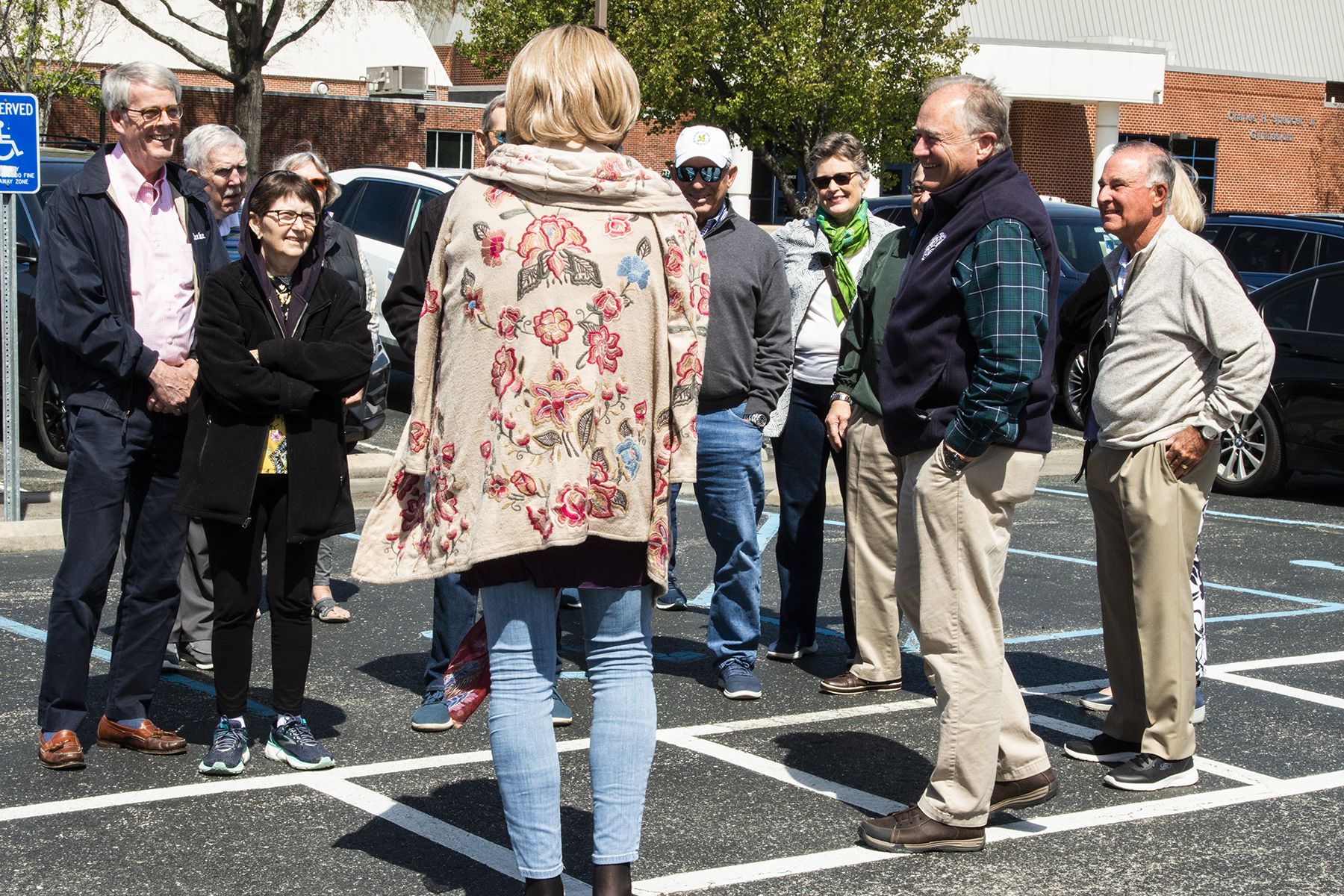 Class of 1965 touring HRA campus