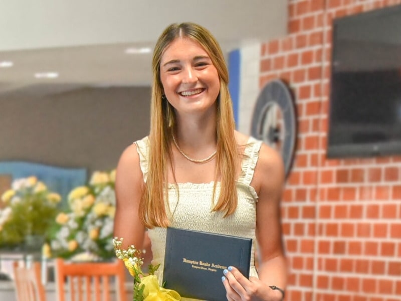 update info alumni young girl wearing white dress holding high school diploma