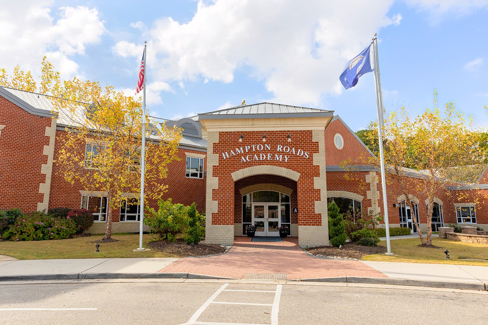 hampton roads academy exterior extended view