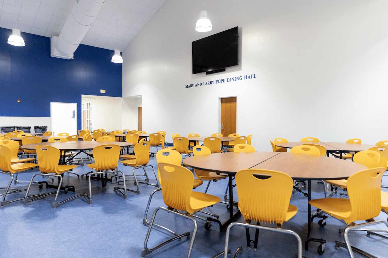 HRA empty dining hall