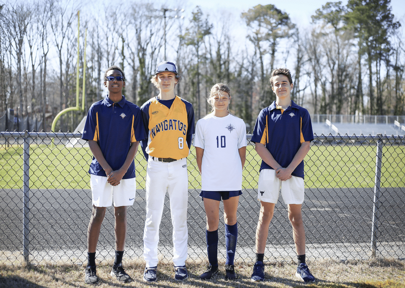 hra four players in uniform