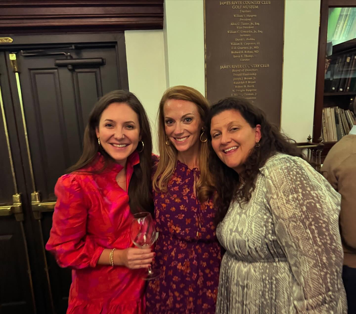 Three members of the HRA Class of 2004 at their twentieth reunion