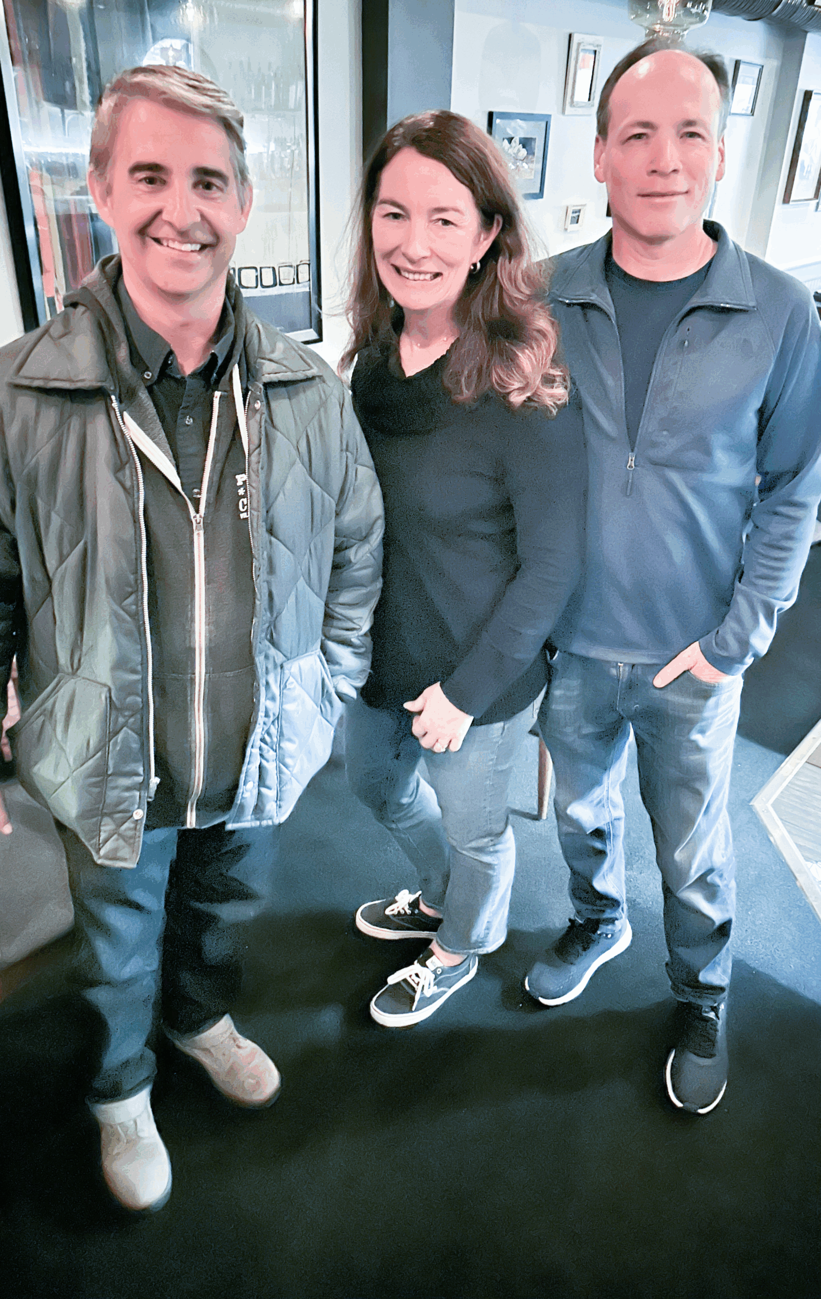 Three attendees of the thirty-fifth reunion of the Class of 1989