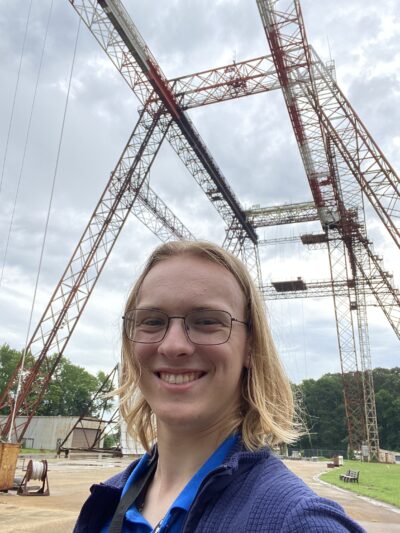 HRA senior Zachary Patten '26 on site at NASA's Langley Research Center in Hampton, Virginia