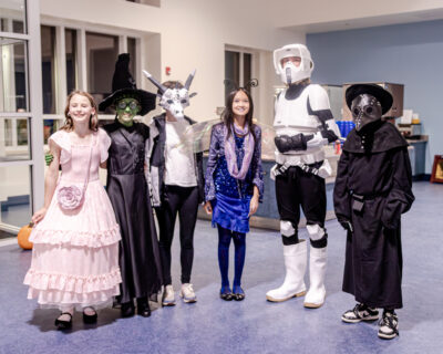 HRA Middle School Halloween Happenings 2025 costume contest winners