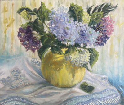 It's All about the Hydrangeas! by HRA Art Show participant Val Parnell