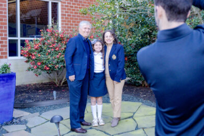 Posing for photos at HRA's Grandparents and Special Friends Day 2025