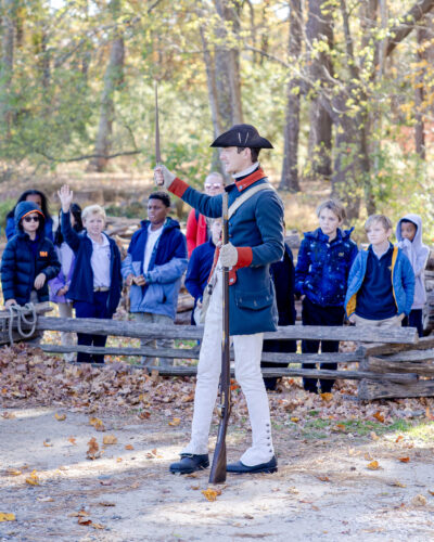 Historical interpreter at the American Revolution Museum at Yorktown