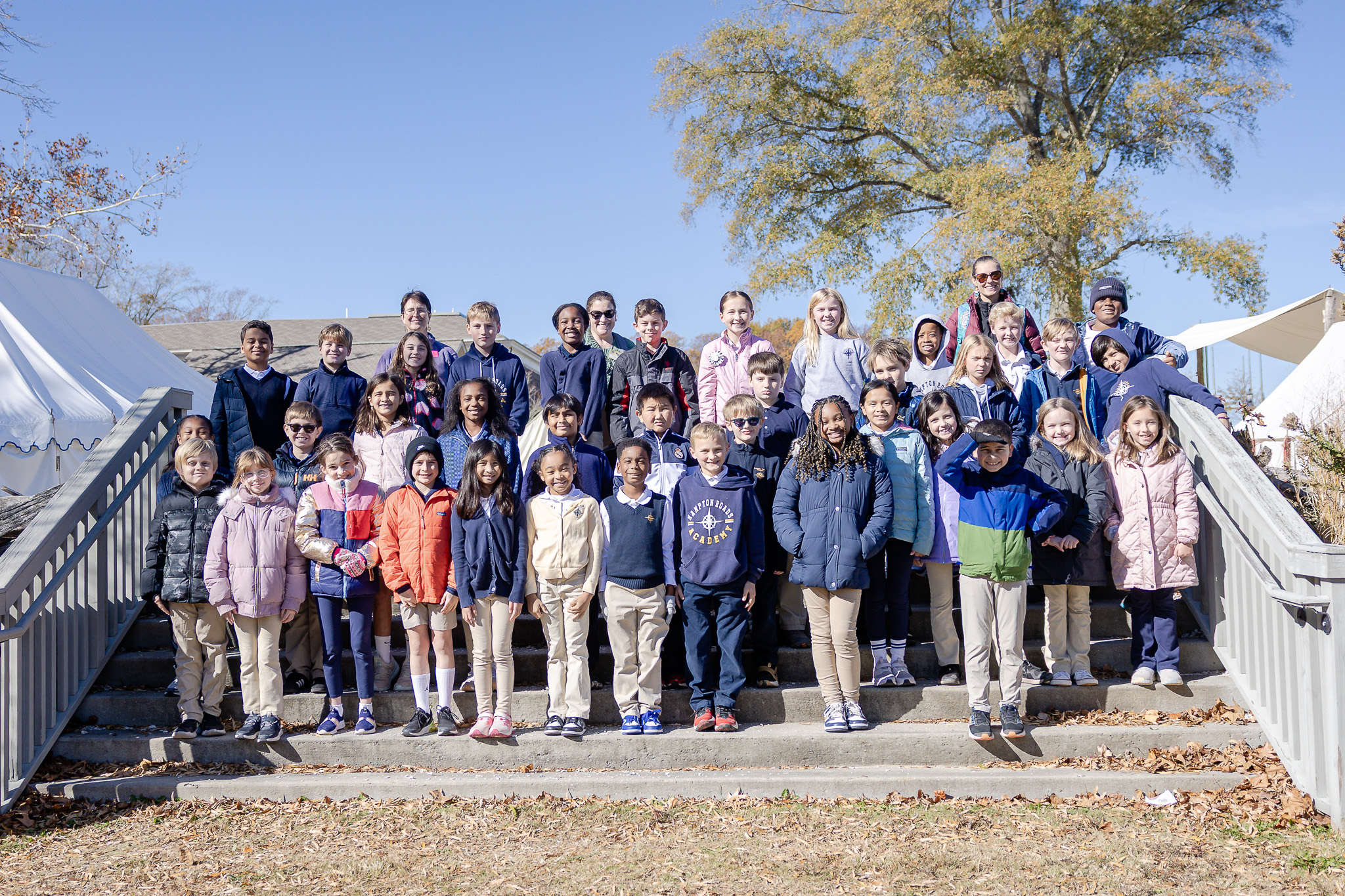 HRA's fourth-grade classes at the American Revolution Museum at Yorktown