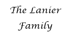 Lanier Family Name The Lanier Family