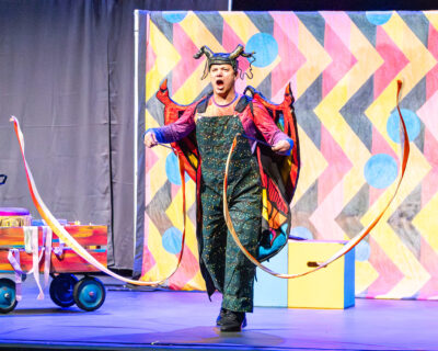 The dragon in Virginia Opera's production of Dragon's Breath at HRA