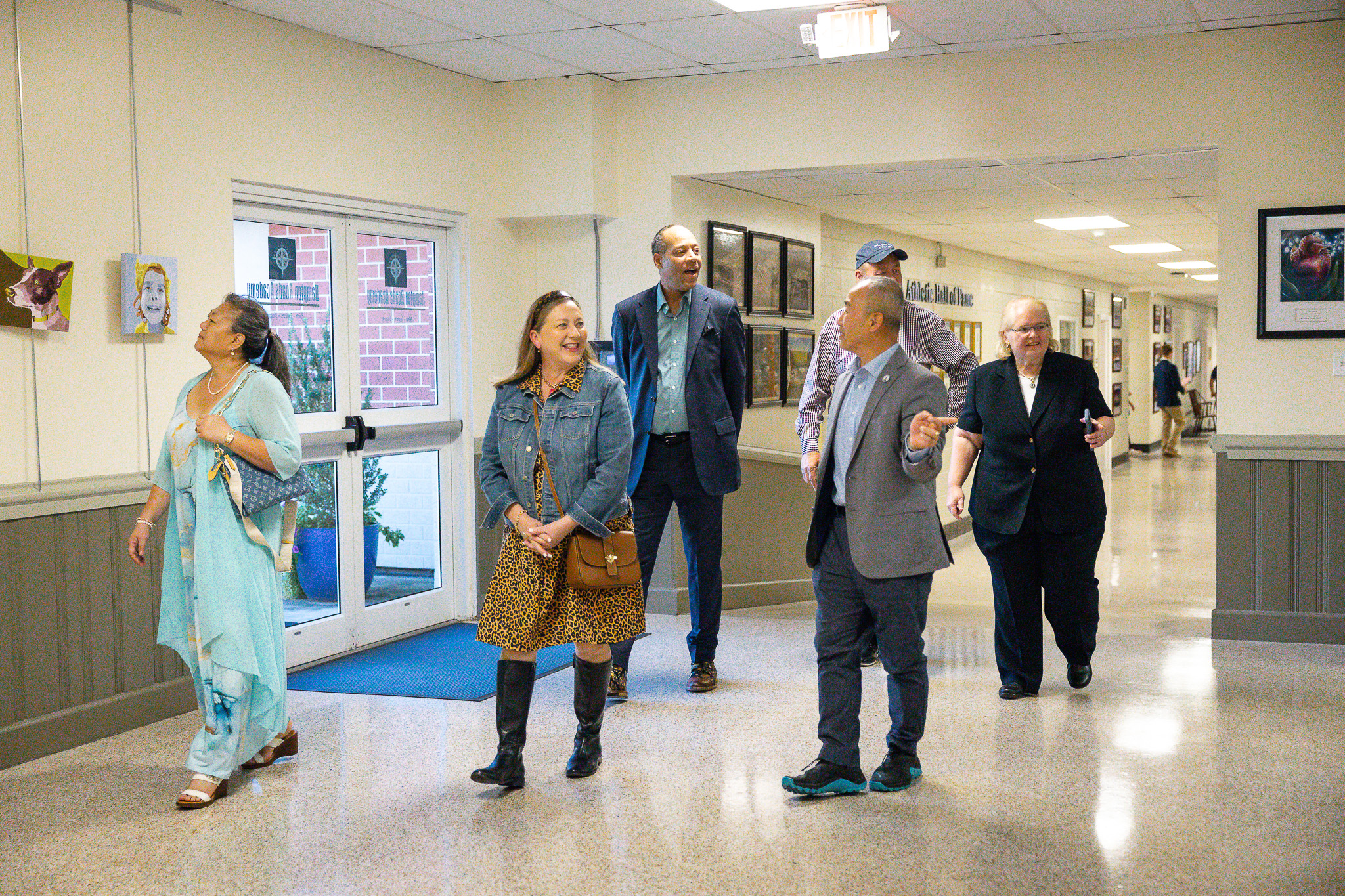 HRA alumni tour campus during Homecoming weekend 2025