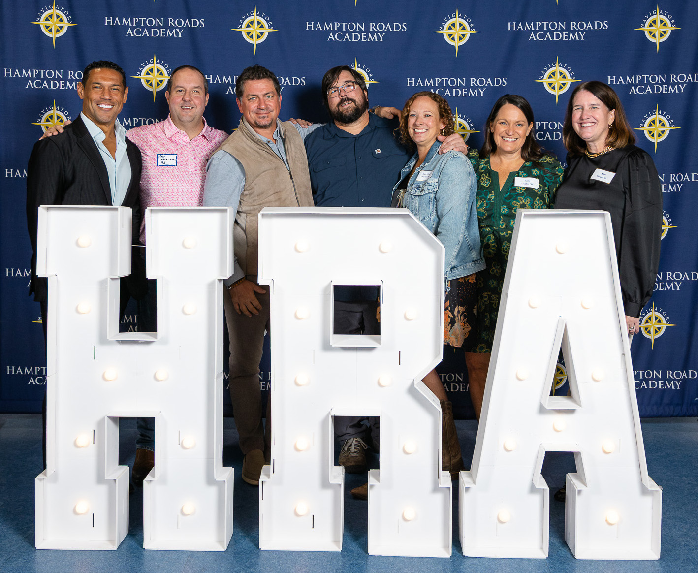 Members of the HRA Class of 1995 pose at the 2025 on-campus reunion party