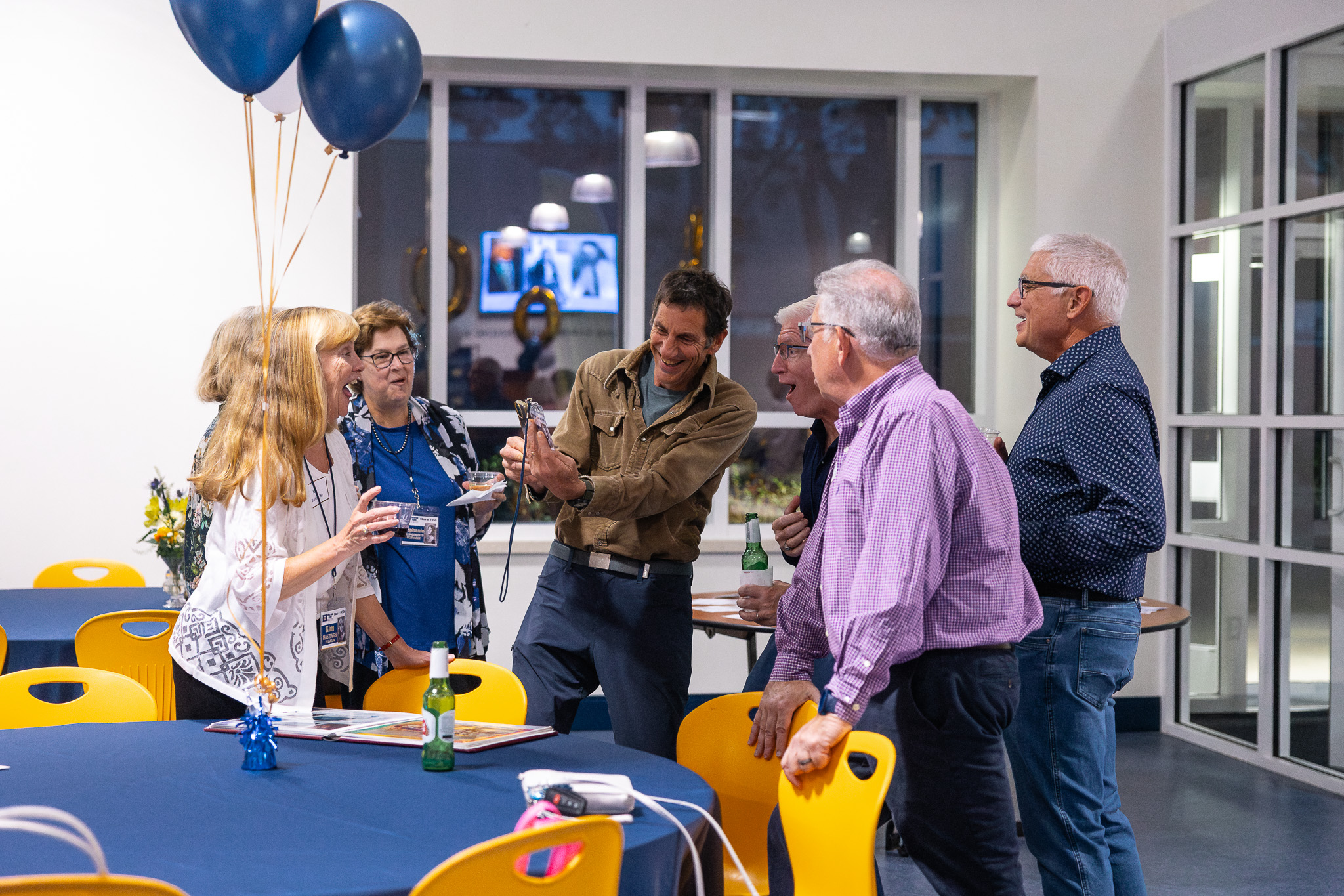 Alumni catch up at HRA's 2025 on-campus reunion party