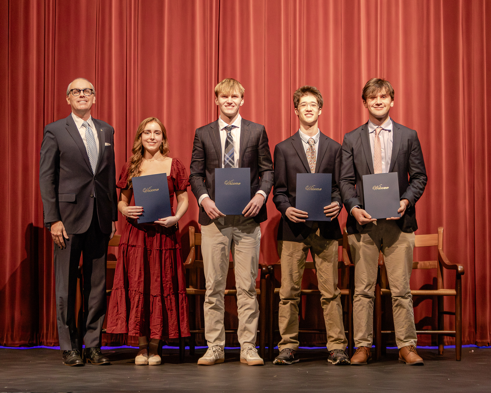 HRA Head of School Jay Lasley with 2026 Cum Laude inductees