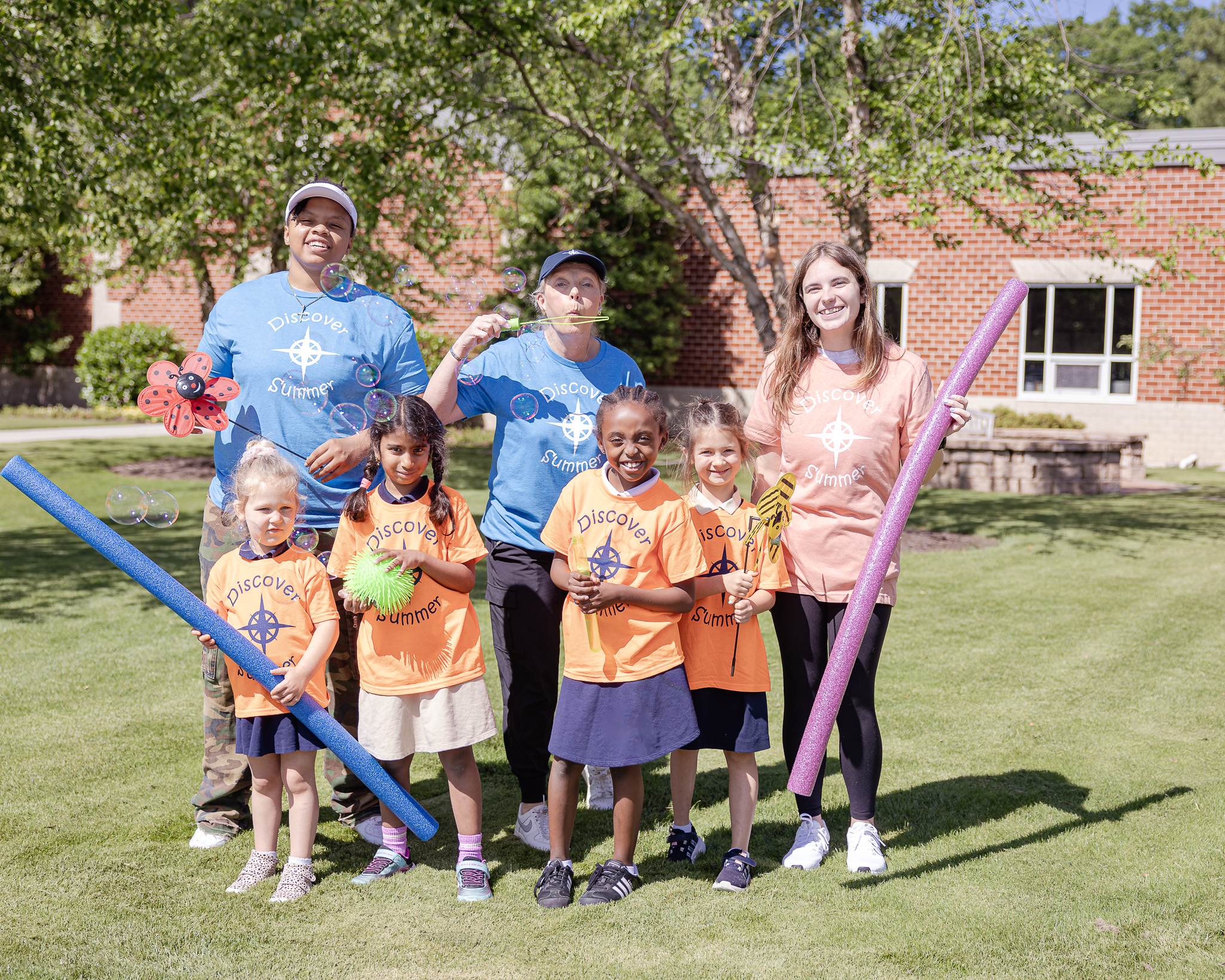 HRA summer camp staff and students