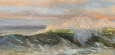 Mary Katherine Evans Hogg, Wave 1 (oil on panel)