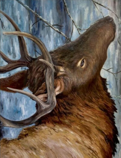 Emma Louise Kamerer, Rite of the Rut (oil on canvas)