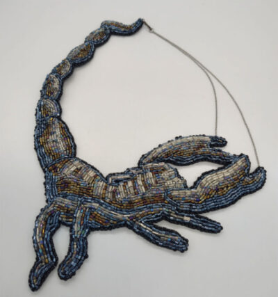 Jama Watts, Where's the Frog? (bead embroidery and weaving)
