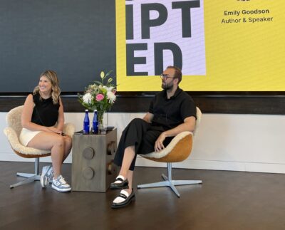 HRA alumna Emily Goodson '03 promoting her book Dating Disability