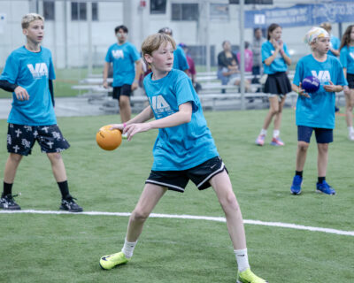 HRA Middle Schoolers participating in the 2025 Operation Smile Rush for Smiles dodgeball tournament