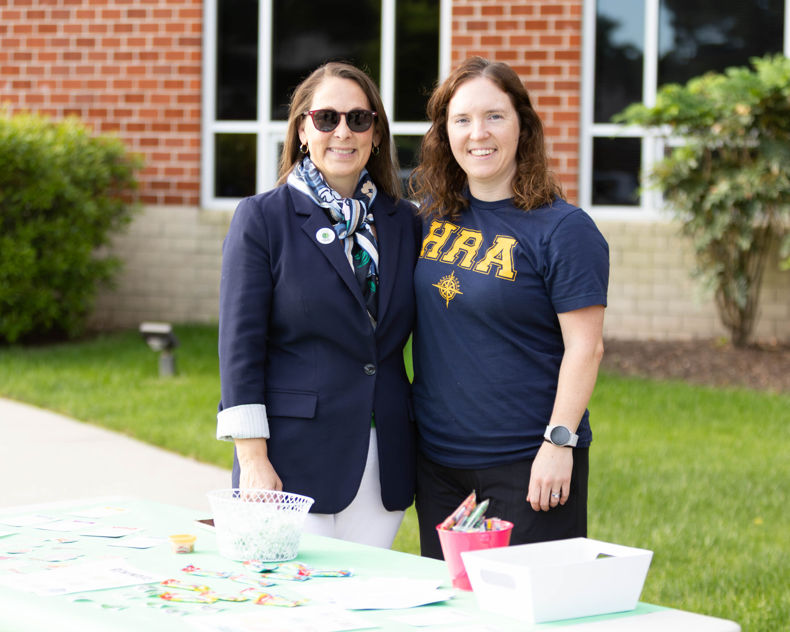 HRA Upper School counselor and AP Psychology teacher Elizabeth Rous and Middle School counselor Ashley Spruill