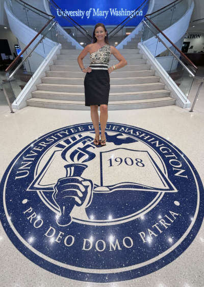 HRA alumna and Navigator parent Jennifer Freed Hall '88 at the University of Mary Washington