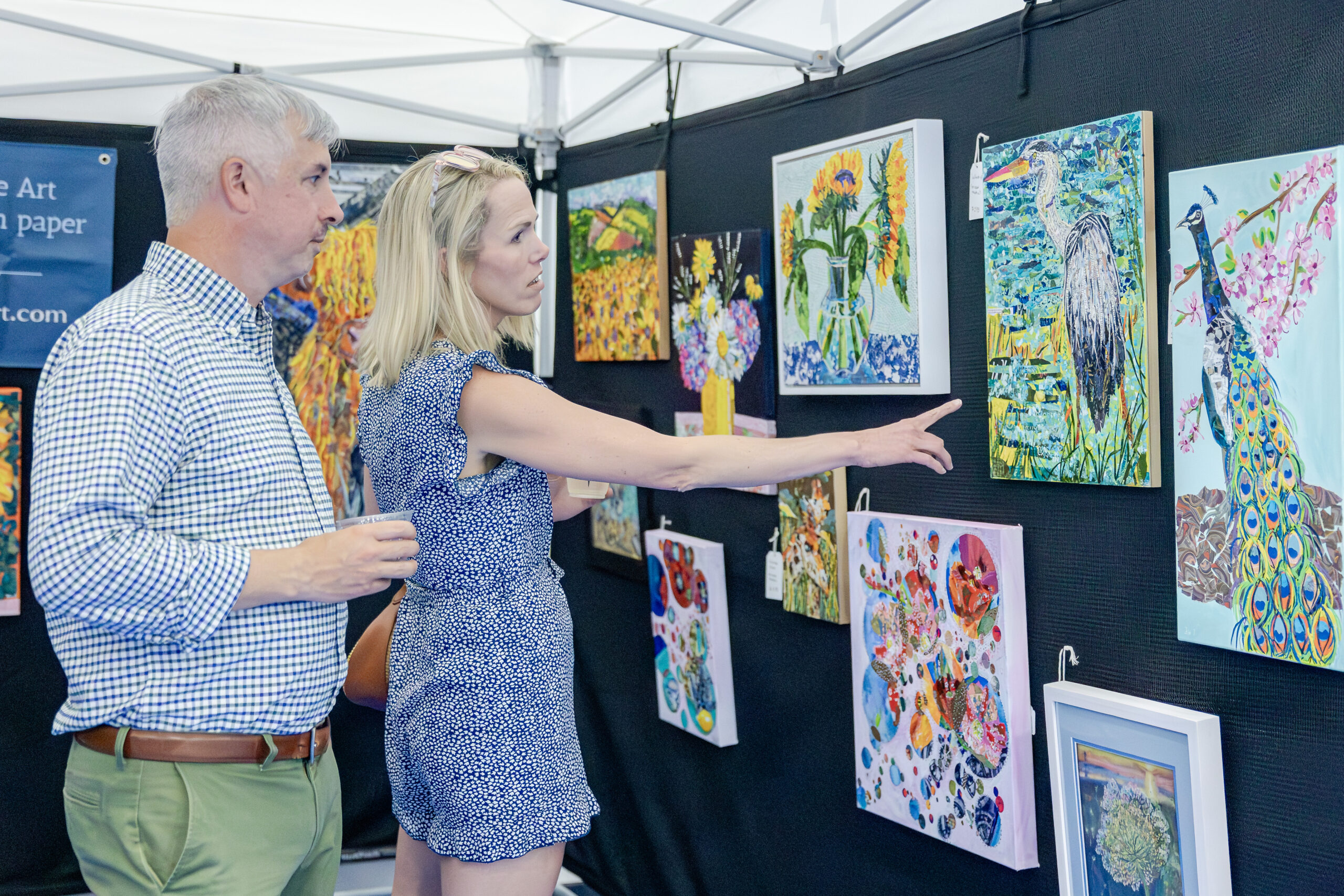 Art Show_Guests Guests perusing works on display at the inaugural HRA Art Show in April 2026