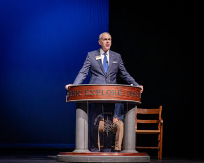 HRA Head of School Jay Lasley speaking at Convocation 2026