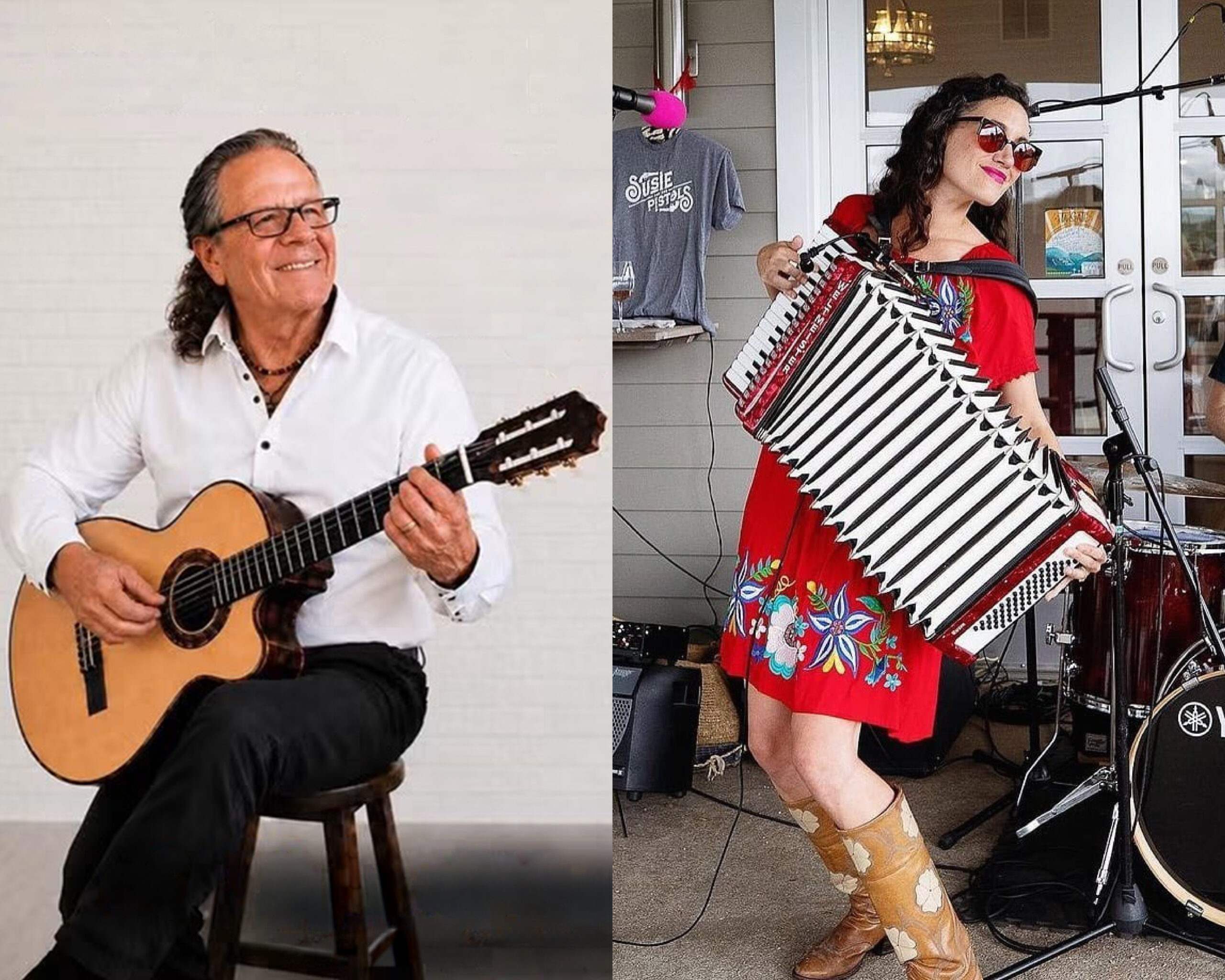 HRA Homecoming 2026 alumni performers Doug Parsons '81 and Susannah Hornsby '01