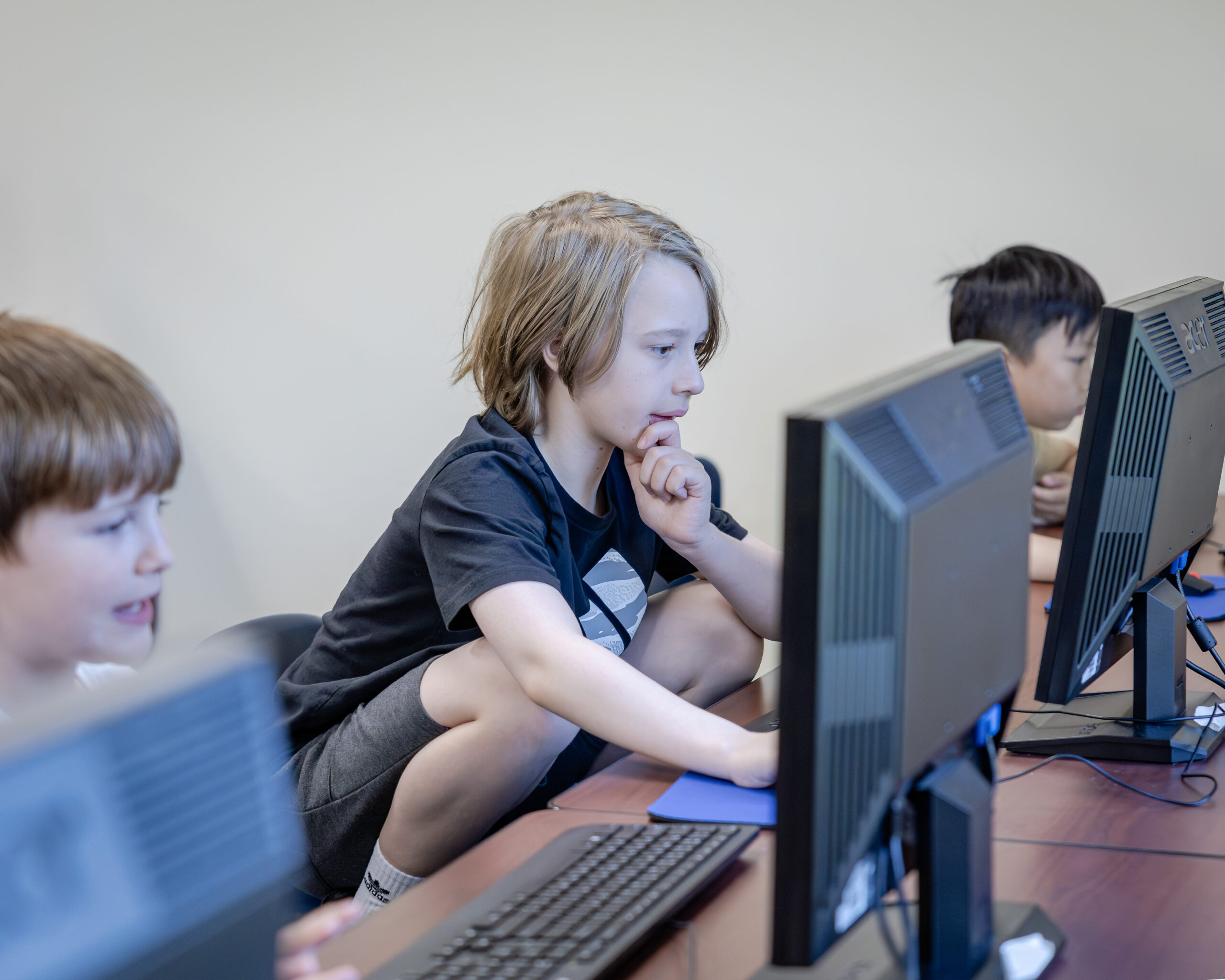 HRA campers learning computer skills in summer 2026