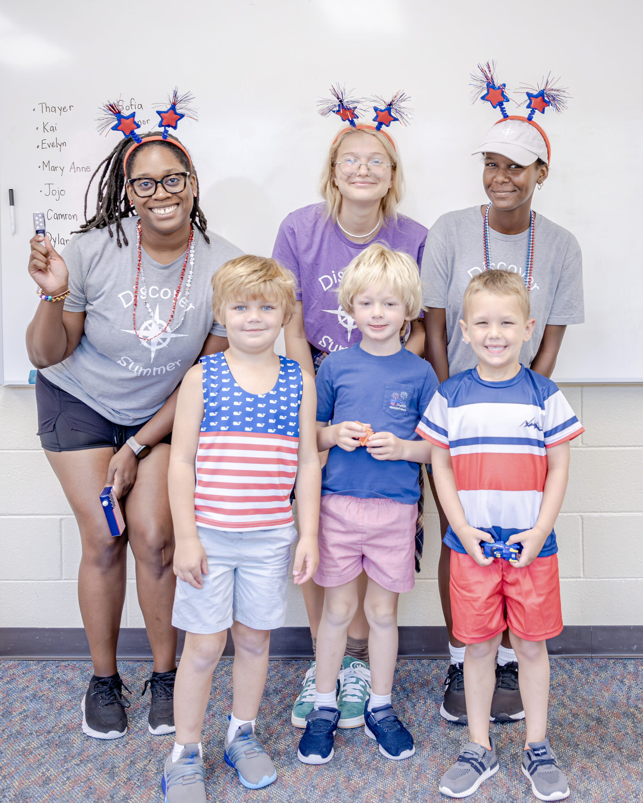 HRA campers and staff celebrating the Fourth of July during summer 2026