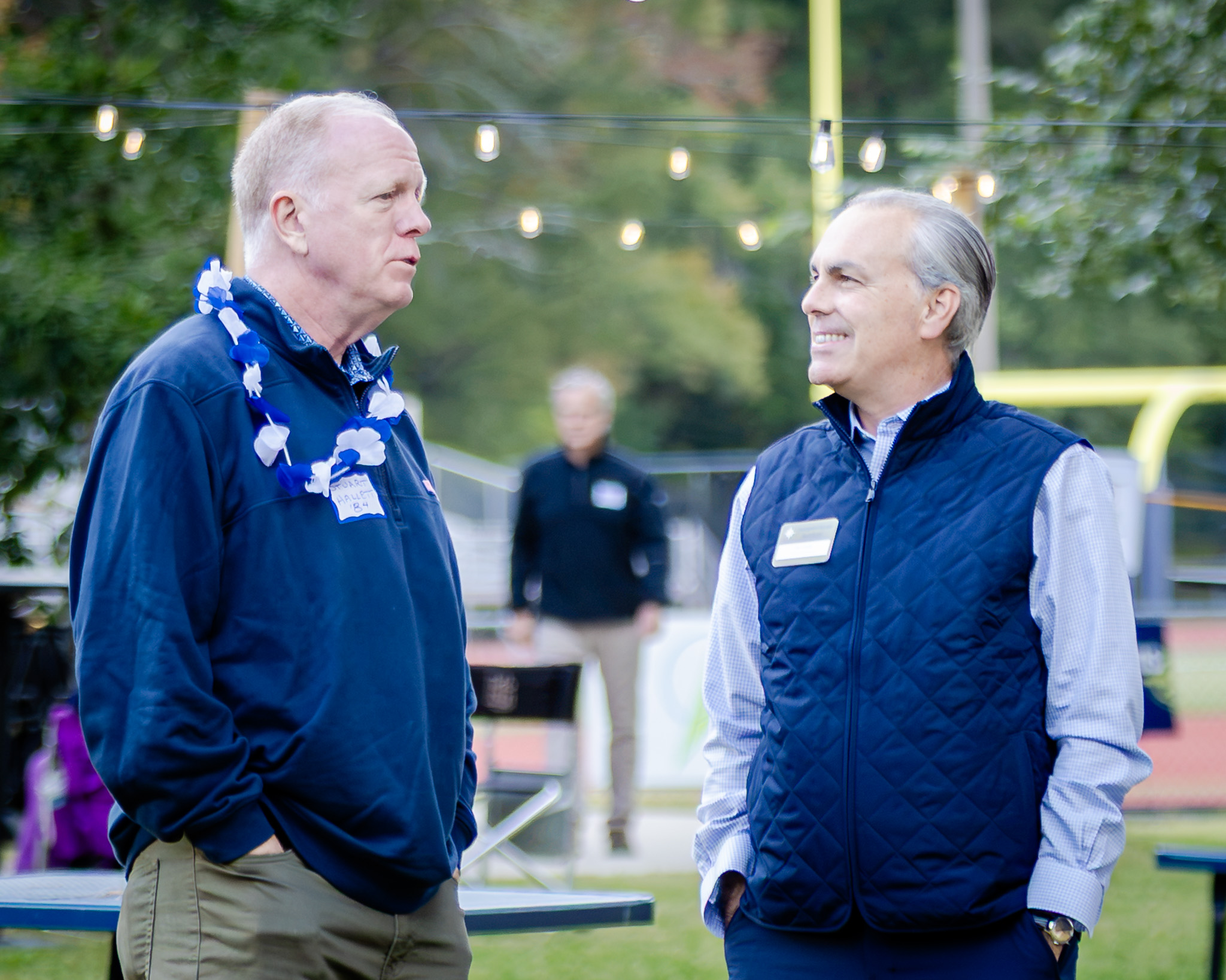 HRA alumnus and honorary 2026 All-Alumni Tailgate host Stuart Hallett '84 with Head of School Jay Lasley